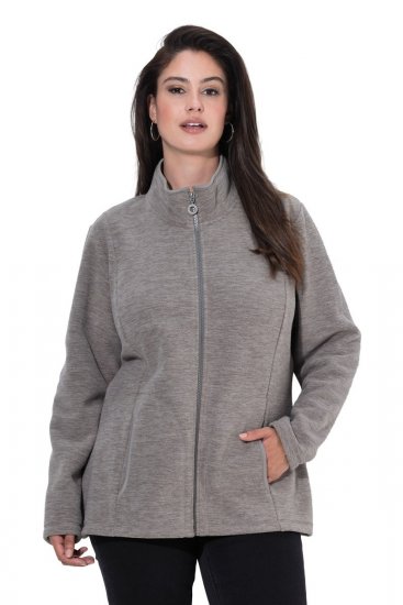 Ulla Popken 853668 Fliisjakk püstkraega Hall - Fleece riided - 