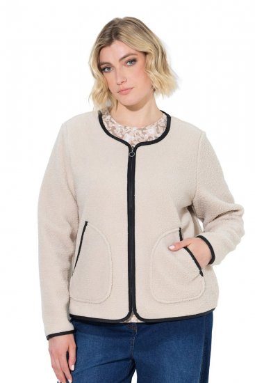 Ulla Popken 853685 Teddyjakk Šampanja - Joped - Suured naiste jakid
