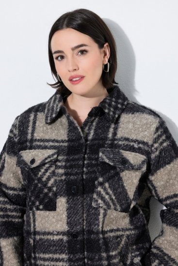 Ulla Popken 853709 Teddyjakk Beež - Joped - Suured naiste jakid
