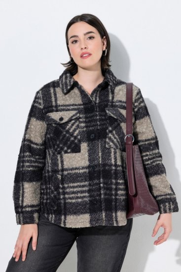 Ulla Popken 853709 Teddyjakk Beež - Joped - Suured naiste jakid