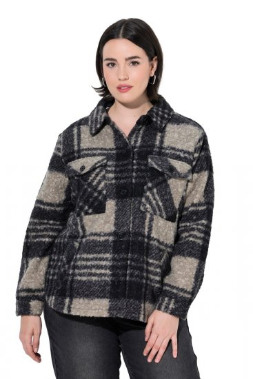Ulla Popken 853709 Teddyjakk Beež - Joped - Suured naiste jakid