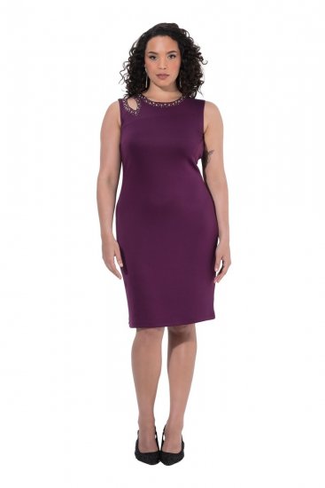 Ulla Popken 853766 Kivikestega bodycon-kleit Ploom - Õhtukleidid - Õhtukleidid suurtes suurustes
