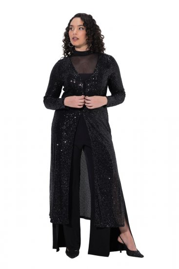 Ulla Popken 853770 Litritega jakk Must - Joped - Suured naiste jakid