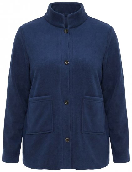 Ulla Popken 854200 Fliisjakk Tumesinine - Joped - Suured naiste jakid