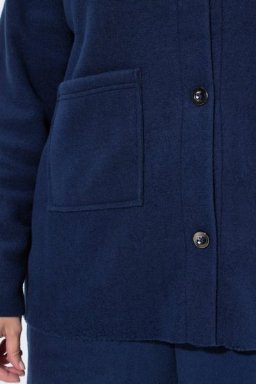 Ulla Popken 854200 Fliisjakk Tumesinine - Joped - Suured naiste jakid