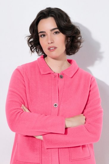 Ulla Popken 854200 Fliisjakk Roosa - Joped - Suured naiste jakid