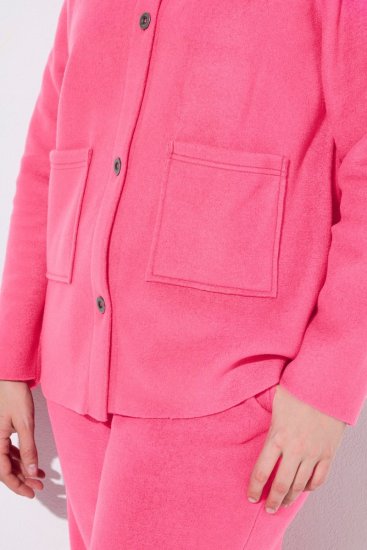 Ulla Popken 854200 Fliisjakk Roosa - Joped - Suured naiste jakid
