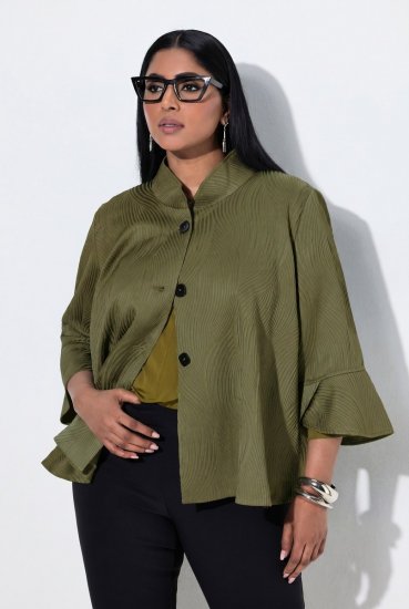 Ulla Popken 855125 Jakk Khaki - Joped - Suured naiste jakid