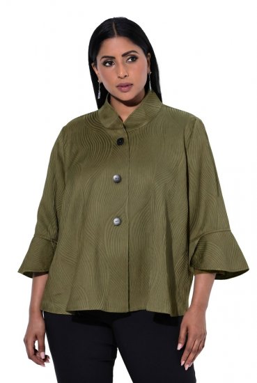 Ulla Popken 855125 Jakk Khaki - Joped - Suured naiste jakid