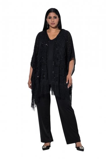 Ulla Popken 855134 Litritega jakk Must - Joped - Suured naiste jakid