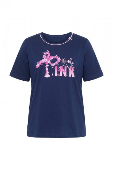 Ulla Popken 856141 Pikkade varrukatega pidžaama Tumesinine - Pidžaama/Loungewear - 