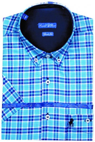 Forestal 901220E Check Shirt Blue - Särgid - Meeste suured särgid 2XL – 8XL