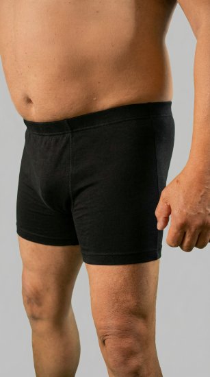 20 Nodi 978 Stretch Cotton Boxer with Internal Elastic Band Black - Bokserid - Meeste suured bokserid