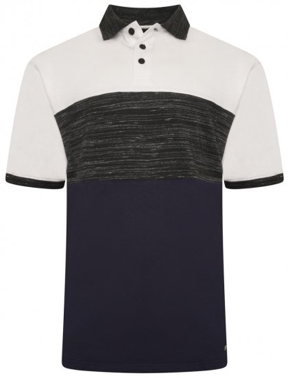 Kam Jeans 5484 Cut & Saw Inject Polo Shirt Charcoal - Polosärgid - Meeste suured polosärgid 2XL – 8XL