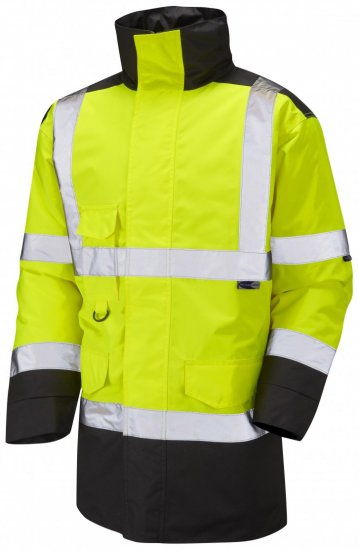 Leo Tawstock Warm Quilted Anorak Hi-Vis Yellow/Black - Tööriided - Suured tööriided