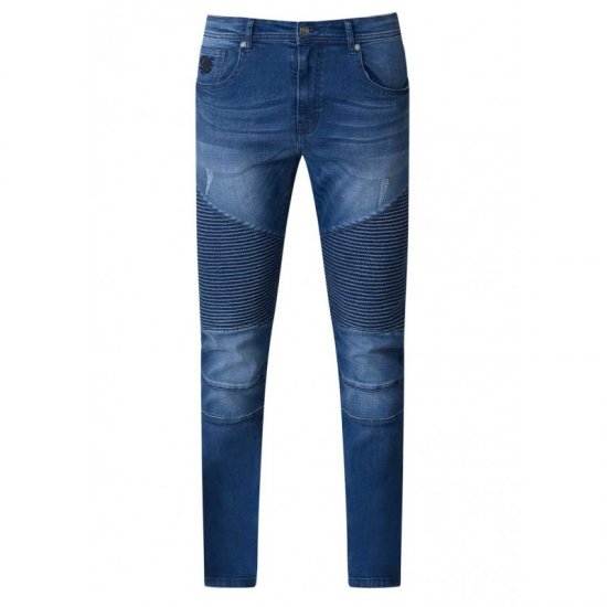D555 Abrams Biker Style Jeans - Teksad ja püksid - Meeste suured teksad W40 – W70