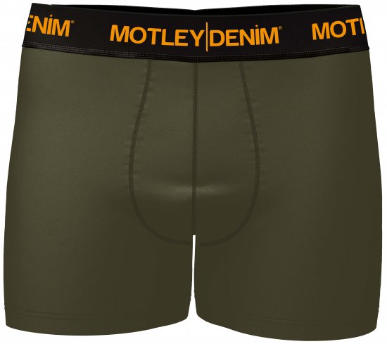 Motley Denim Amsterdam Boxershorts Dark Khaki 2-pack - Aluspesu ja ujumisriided - Aluspesu 2XL-8XL