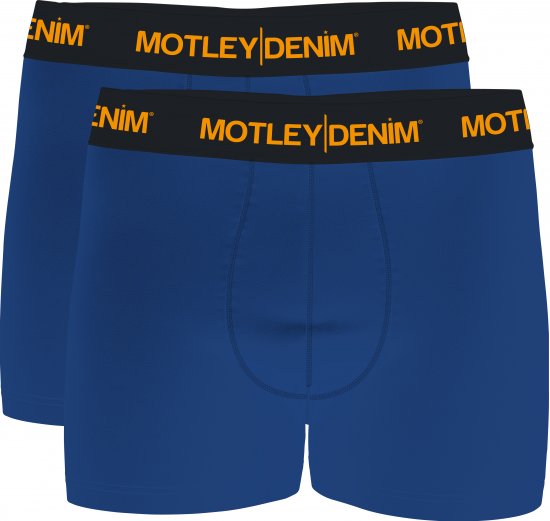 Motley Denim Amsterdam Boxershorts Royal Blue 2-pack - Aluspesu ja ujumisriided - Aluspesu 2XL-8XL