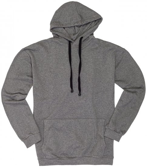 Adamo Athen Hoodie without Zipper Grey - Sviitrid ja Dressipluusid - Meeste suured kapuutsiga jakid suurustes 2XL – 14XL