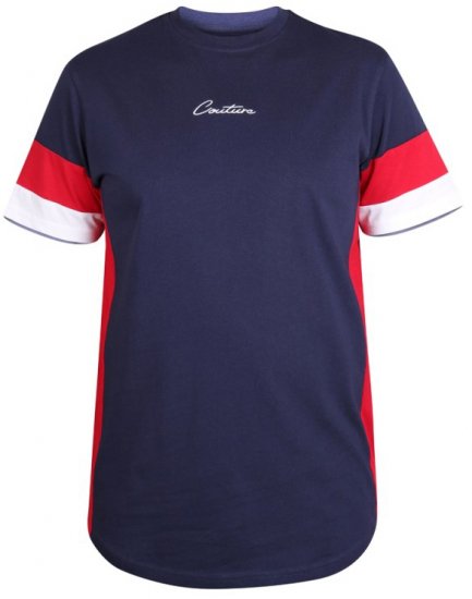 D555 Baker T-shirt Navy - T-särgid - Suured T-särgid 2XL – 14XL