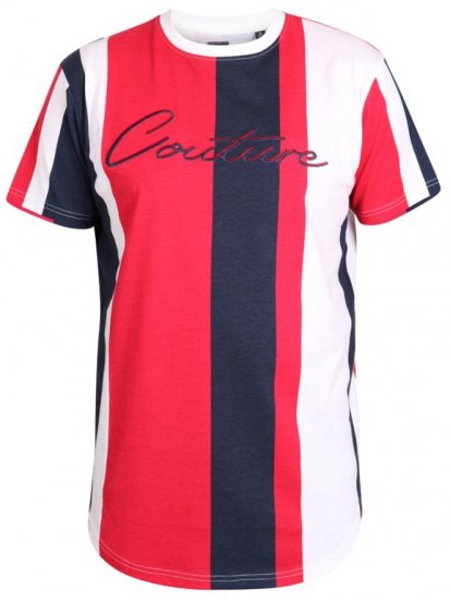 D555 Bancroft T-shirt Red/Navy - T-särgid - Suured T-särgid 2XL – 14XL