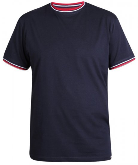 D555 Bates T-shirt Navy - T-särgid - Suured T-särgid 2XL – 14XL