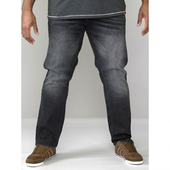 D555 Benson Tapered Fit Stretch Jeans Stonewash TALL SIZES - MEESTERIIDED MT-6XLT - Pikad meeste riided