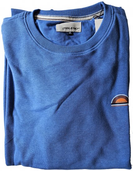 Blend 5055 Sweatshirt Delft - Sviitrid ja Dressipluusid - Meeste suured kapuutsiga jakid suurustes 2XL – 14XL