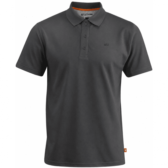 Motley Denim Bratislava Polo Charcoal - Polosärgid - Meeste suured polosärgid 2XL – 8XL