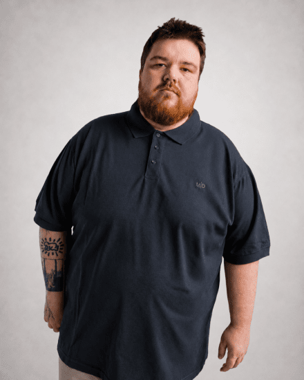 Motley Denim Bratislava Polo Dark Indigo - Polosärgid - Meeste suured polosärgid 2XL – 8XL