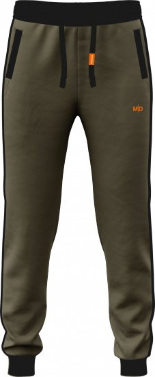 Motley Denim Bremen Sweatpants Dark Khaki/Black - Dressipüksid ja -šortsid - Spordipüksid ja Lühikesed Spordipüksid