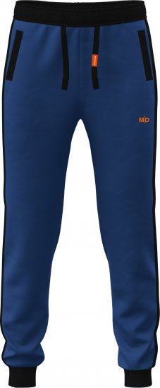Motley Denim Bremen Sweatpants Royal Blue/Black - Dressipüksid ja -šortsid - Spordipüksid ja Lühikesed Spordipüksid