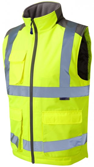 Leo Torrington Bodywarmer Yellow - Tööriided - Suured tööriided