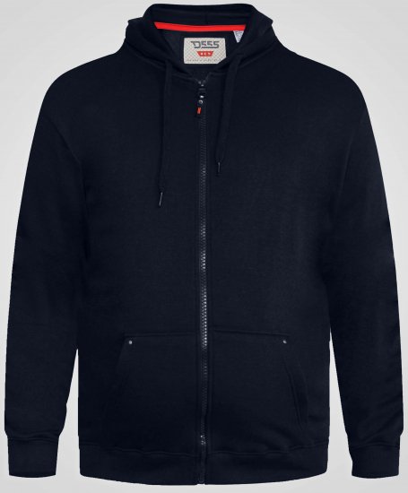 D555 Cantor Dressipluus Kapuutsiga Tumesinine - Sviitrid ja dressipluusid - Meeste suured kapuutsiga jakid suurustes 2XL – 14XL