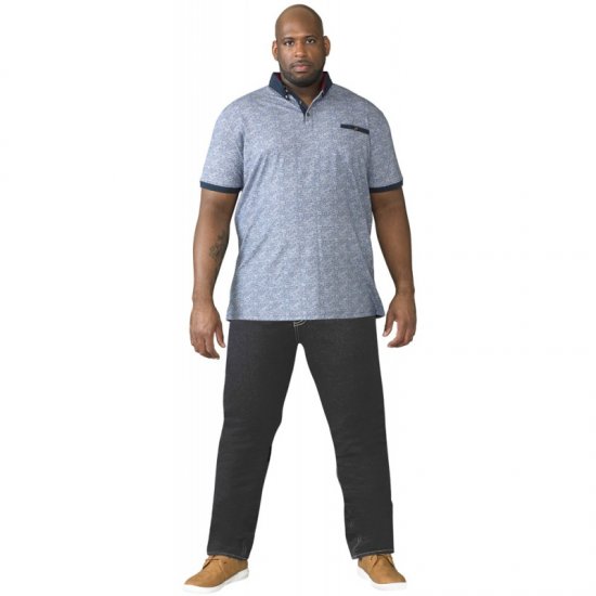 D555 Cedric Tapered Fit Stretch Jeans Indigo TALL SIZES - MEESTERIIDED MT-6XLT - Pikad meeste riided