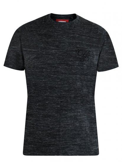 D555 Chalmer Couture Space Dye T-shirt Black - T-särgid - Suured T-särgid 2XL – 14XL