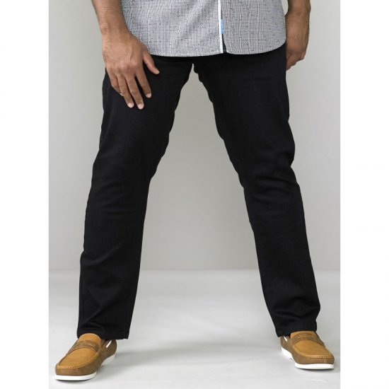D555 Claude Stretch Jeans Black TALL SIZES - MEESTERIIDED MT-6XLT - Pikad meeste riided