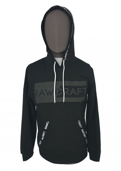 Rawcraft Cregan Hoodie Black - Sviitrid ja dressipluusid - Meeste suured kapuutsiga jakid suurustes 2XL – 14XL