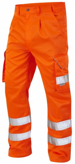 Leo Bideford Cargo Pants Hi-Vis Orange - Tööriided - Suured tööriided