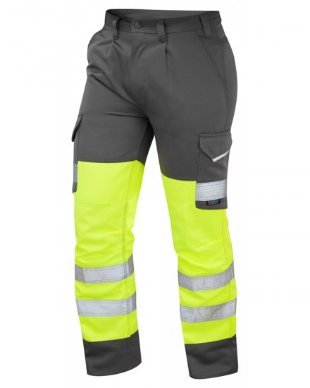 Leo Bideford Cargo Pants Hi-Vis Yellow/Grey - Tööriided - Suured tööriided