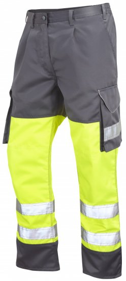 Leo Bideford Cargo Pants Hi-Vis Yellow/Grey - Tööriided - Suured tööriided