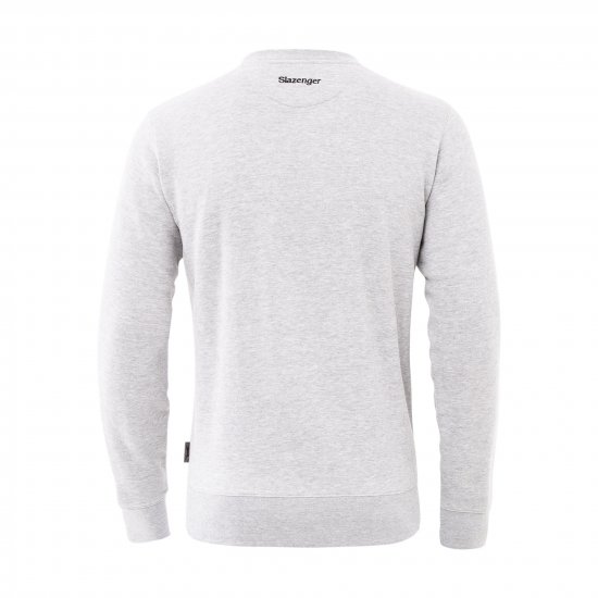 Slazenger Dean Sweatshirt Grey - Sviitrid ja dressipluusid - Meeste suured kapuutsiga jakid suurustes 2XL – 14XL