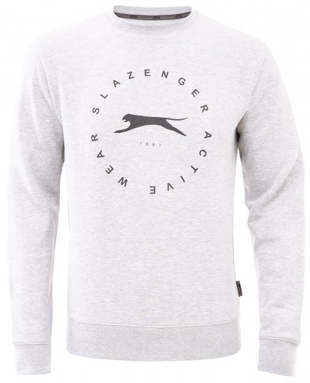 Slazenger Dean Sweatshirt Grey - Sviitrid ja dressipluusid - Meeste suured kapuutsiga jakid suurustes 2XL – 14XL