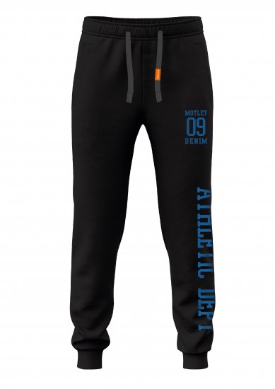 Motley Denim Dublin Sweatpants Black - Dressipüksid ja -šortsid - Spordipüksid ja Lühikesed Spordipüksid