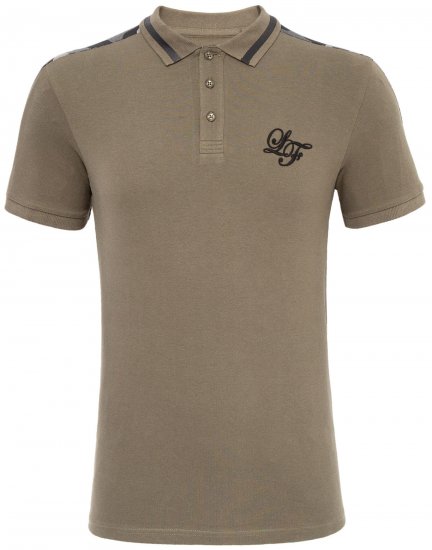 Loyalty & Faith Element Polo Khaki - Polosärgid - Meeste suured polosärgid 2XL – 8XL