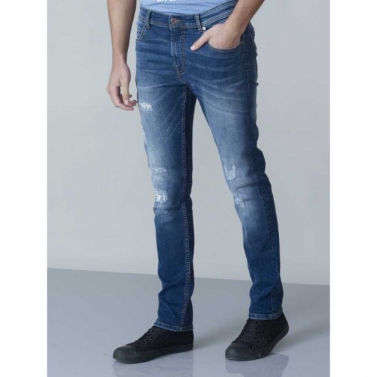 D555 Asher 1959 Stretch Jeans with rips - Teksad ja püksid - Meeste suured teksad W40 – W70