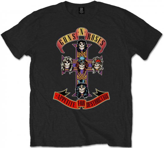 Guns N' Roses Appetite for Destruction T-shirt Black - T-särgid - Suured T-särgid 2XL – 14XL