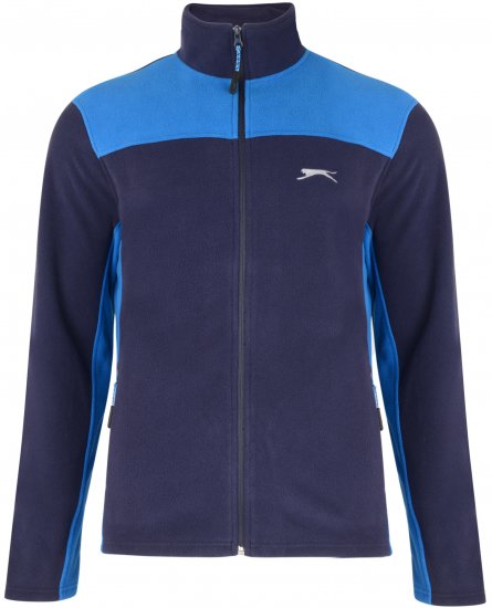 Slazenger Haines Microfleece Navy - Sviitrid ja dressipluusid - Meeste suured kapuutsiga jakid suurustes 2XL – 14XL