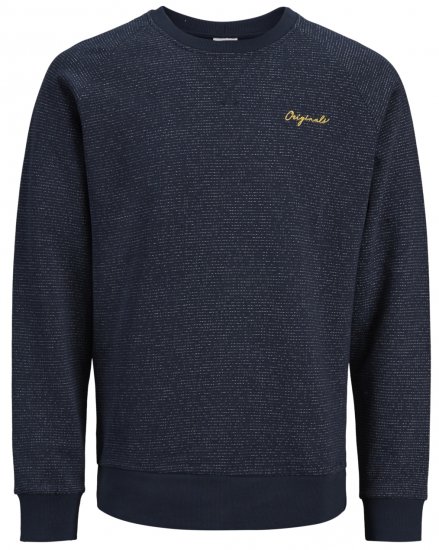 Jack & Jones Hide Sweatshirt Navy - Sviitrid ja dressipluusid - Meeste suured kapuutsiga jakid suurustes 2XL – 14XL