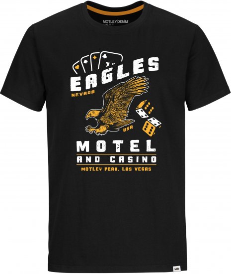 Motley Denim Holt T-Shirt Black - T-särgid - Suured T-särgid 2XL – 14XL